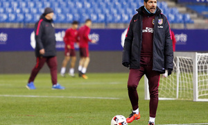 Temporada 16/17 | 09/01/2017 | Entrenamiento en el Vicente Calderón | Simeone
