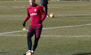 Temporada 2016-2017. Entrenamiento en la ciudad deportiva Wanda Atlético de Madrid 21_01_2017. Lucas.