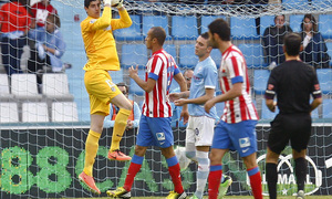 Temporada 12/13. RC Celta de Vigo vs. Atlético de Madrid Courtois