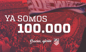 Temporada 2016/17. Socio 100.000.