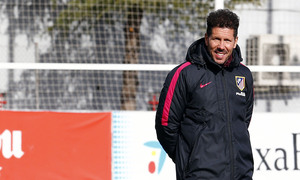 Temporada 2016-2017. Entrenamiento en la ciudad deportiva Wanda Atlético de Madrid 04_03_2017. Simeone.