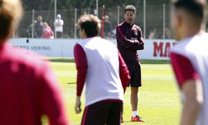 temporada 16/17. Entrenamiento en la ciudad deportiva Wanda. Simeone