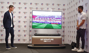Temporada 16/17. Acto presentación LG OLED. Vicente Calderón. Torres Koke Cerezo