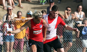 Temp. 17-18 | Entrenamiento en Los Ángeles de San Rafael. 18/7/2017. Griezmann y Caio
