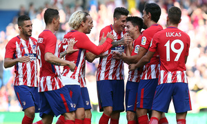 Amistoso | Brighton - Atlético de Madrid. Celebración