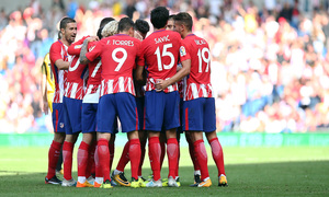 Amistoso | Brighton - Atlético de Madrid. Celebración