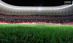 Wanda Metropolitano. 6 de septiembre de 2017. Finalización de la colocación del césped. 