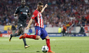 Temporada 2017-18. Koke. Champions League. Atlético - Chelsea