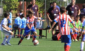 El Atlético de Madrid Benjamín cayó en la semifinal de la Champions de Madrid ante el Real Madrid
