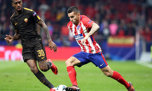 temporada 17/18. Partido en el Wanda Metropolitano. Atlético Roma. Correa