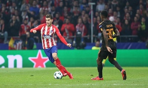 temporada 17/18. Partido en el Wanda Metropolitano. Atlético Roma. Lucas