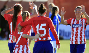 Temp. 17/18 | Atlético de Madrid Femenino B - León FF | Celebración