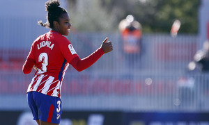 Temporada 17-18. Partido Atlético de Madrid femenino- Santa Teresa. Ludmila.