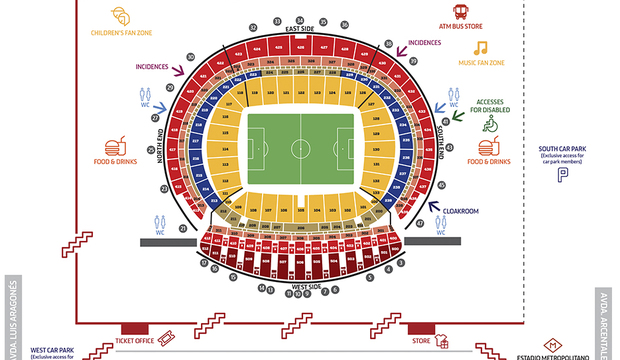 Temporada 2017/18. Mapa Wanda Metropolitano. Inglés. Febrero 2018 v2