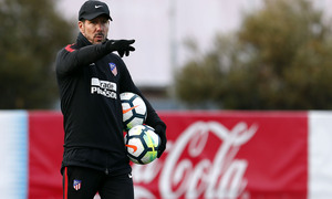 Temporada 17-18. Entrenamiento en la ciudad deportiva. 02_03_2018. Simeone.