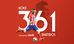 Koke 361 partidos ESP