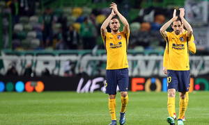 Temp. 17-18 | Vuelta de cuartos de la Europa League | 12-04-2018 | Sporting CP - Atleti | Celebración