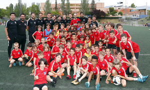 Temp. 17-18 | Juanfran visita la escuela de Alcobendas