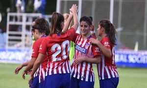 Temporada 2018-2019. Gipuzkoa Cup, semifinales. Fortuna Hjørring - Atlético de Madrid Femenino. Esther González
