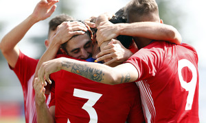 Temp. 18-19 | Atlético de Madrid B - Real Madrid Castilla | Celebración | Piña