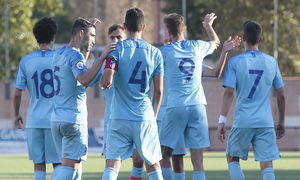 Temp. 17-18 | Navalcarnero - Atlético de Madrid B | Piña celebración