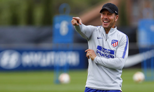 Temporada 18/19. Entrenamiento en la ciudad deportiva Wanda Atlético de Madrid. 26_09_2018. Simeone.