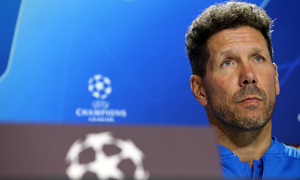 temporada 18/19. Rueda de prensa de Simeone en el Wanda Metropolitano. Previa Champions