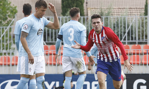 Temporada 18/19 | Atlético de Madrid B - Celta B | Celebración Joaquín