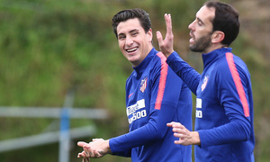 Temporada 2018-2019 | Entrenamiento Ciudad Deportiva Wanda | Godín y Giménez