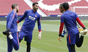 Temporada 18/19 | Entrenamiento | Oblak, Adán y Dos Santos