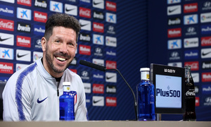 temporada 18/19. Rueda de prensa de Simeone en la ciudad deportiva Wanda.