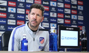 temporada 18/19. Rueda de prensa de Simeone en la ciudad deportiva Wanda