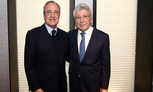 temporada 18/19. Comida de directivas Atlético de Madrid Real Madrid. De María