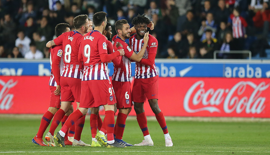 Temporada 18/19 | Alavés - Atlético de Madrid | Thomas celebración