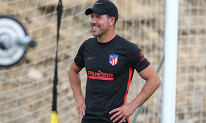 Temporada 19/20. Entrenamiento en los Ángeles de San Rafael. Simeone durante el entrenamiento