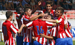 Temporada 13/14 UEFA Youth League. Partido Atlético de Madrid - Zenit.