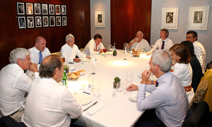 Temporada 19/20. Comida de directivas Atlético de Madrid Eibar. Restaurante Demaría