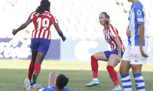 Temp. 19/20. Sporting de Huelva - Atlético de Madrid Femenino. Tounkara