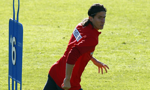 Temporada 13/14. Entrenamiento en Majadahonda. Filipe durante el entrenamiento