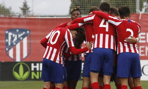 Temp. 19-20 | Youth League | Atlético de Madrid Juvenil A - Bayer Leverkusen | Celebración
