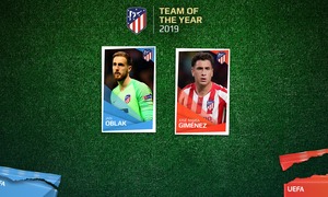 Oblak y Giménez, nominados al Equipo del Año de la UEFA 2019