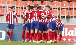Temp. 2019/2020. Atlético de Madrid B - Castilla. Gol de Valera