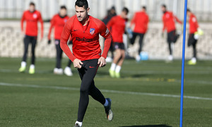 Entrenamiento en la Ciudad deportiva Wanda Atlético de Madrid 30-12-2019. Vitolo.
