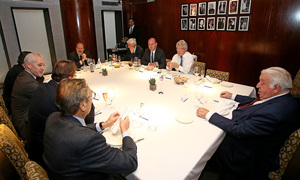 Temporada 19/20. Comida de directivas Atlético de Madrid Levante. De María