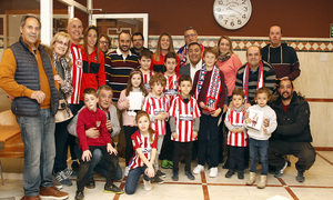 Temp. 19-20 | Recepción peñas en Logroño | Atlético de Madrid Femenino | Lola Gallardo y Carmen Menayo