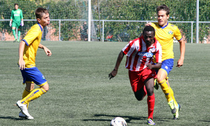 Temporada 13/14. Partido Alcorcón B Atlético C. Jugada