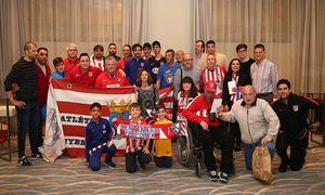 Temp. 19-20 | Visita de cinco peñas en Valencia | Vrsaljko y Carrasco