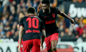 Temp. 19-20 | Valencia - Atlético de Madrid | Celebración Thomas