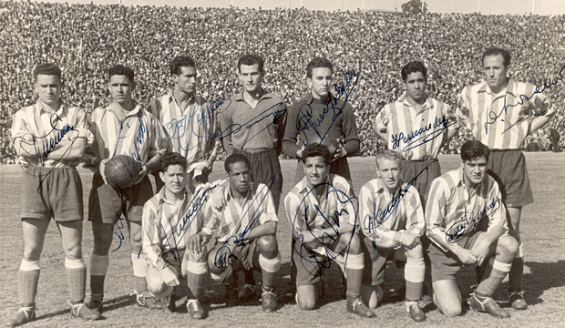 Temp. 1949-50 | Campeones de Liga por primera vez en el Metropolitano | Tercera Liga | Once Atleti - Valencia | Última jornada