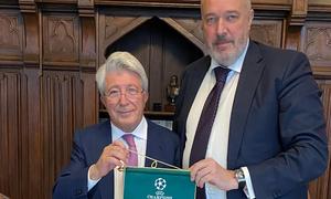 Almuerzo directivas Lokomotiv-Atleti